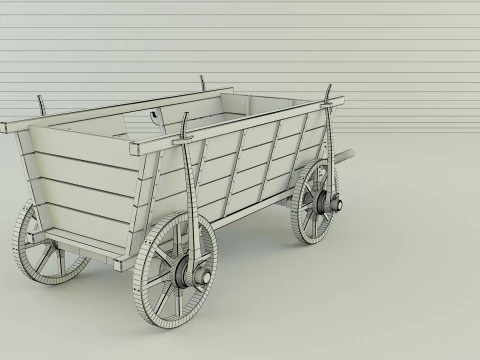 Hussites war wagon 3D Model
