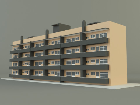 Japanese publichousing model 3D 모델