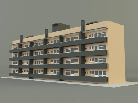 Japanese publichousing model 3D Model