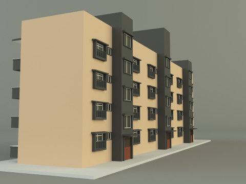 Japanese publichousing model 3D 모델