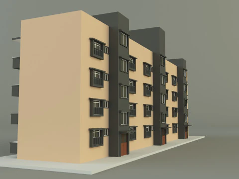 Japanese publichousing model 3D Model