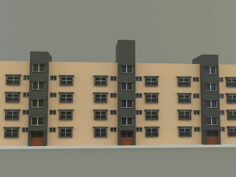 Japanese publichousing model 3D Model