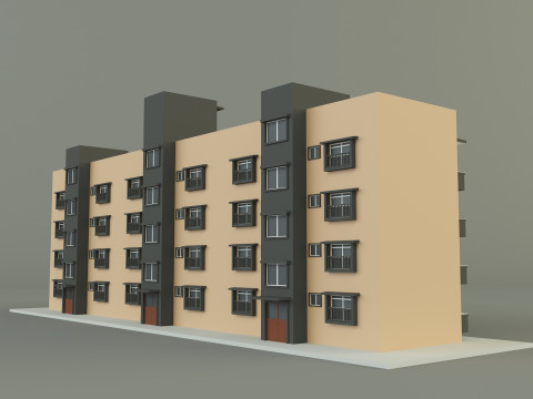 Japanese publichousing model 3D 모델