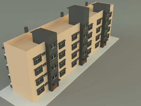 Japanese publichousing model 3D Model