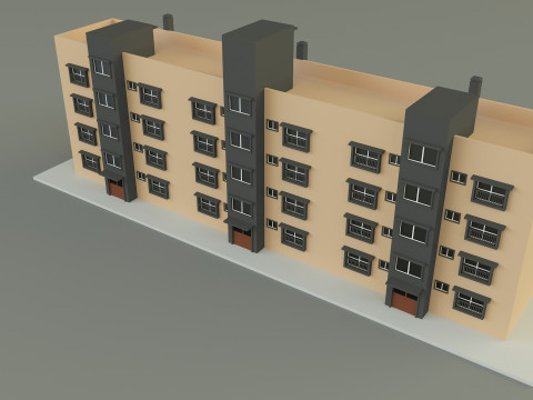 Japanese publichousing model 3D 모델
