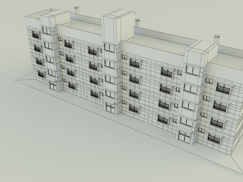Japanese publichousing model 3D 모델