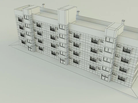 Japanese publichousing model 3D Model
