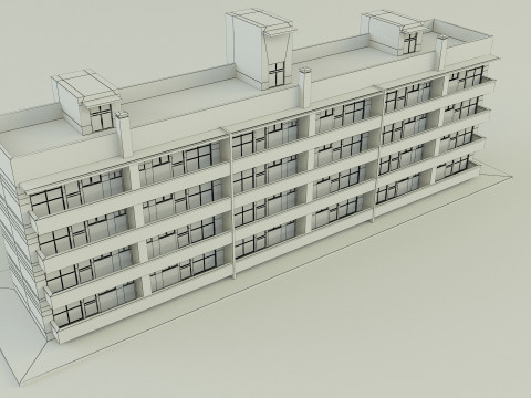 Japanese publichousing model 3D 모델