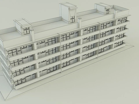 Japanese publichousing model 3D Model