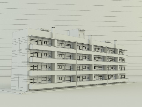 Japanese publichousing model 3D 모델