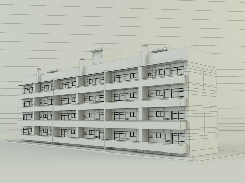 Japanese publichousing model 3D 모델