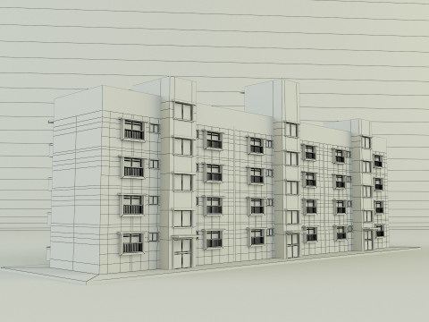 Japanese publichousing model 3D 모델