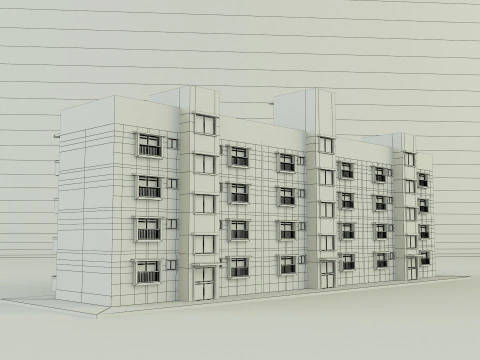 Japanese publichousing model 3D Model