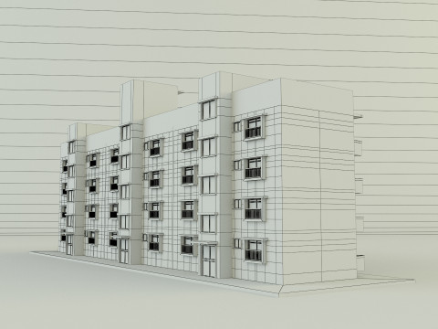 Japanese publichousing model 3D 모델