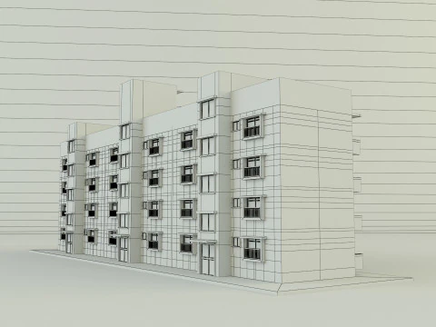 Japanese publichousing model 3D Model