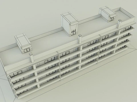 Japanese publichousing model 3D Model