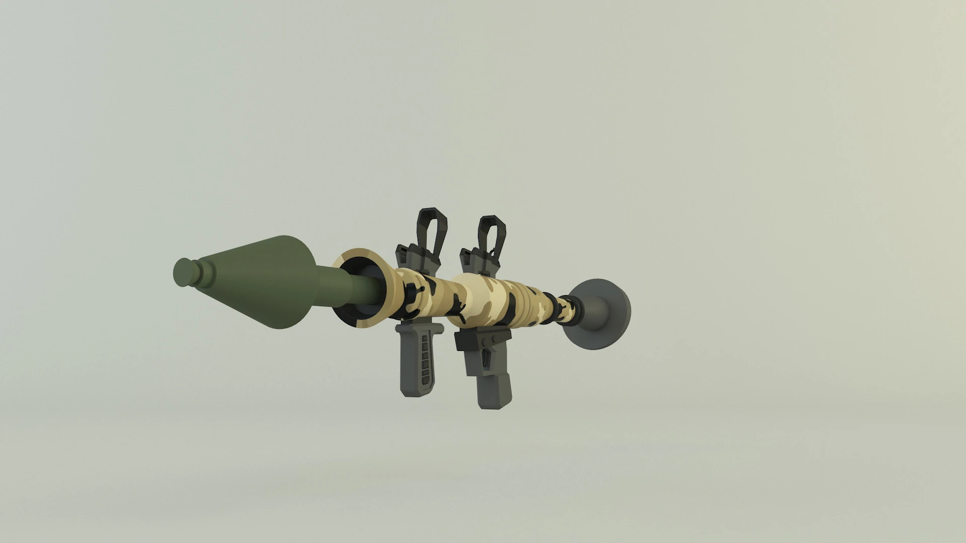 RPG rocket weapon 3D Model .c4d .max .obj .3ds .fbx .stl .blend 