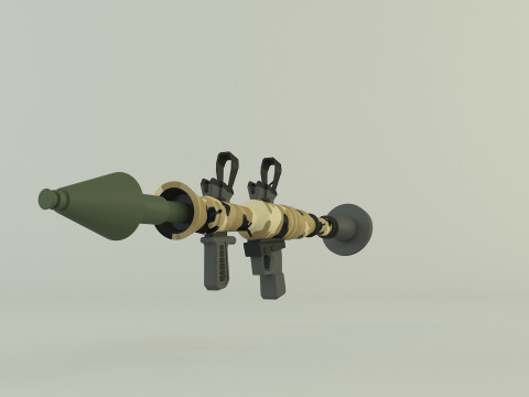 RPG rocket weapon 3D Model