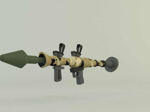 RPG rocket weapon Model 3D