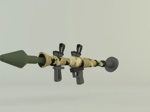 RPG rocket weapon 3D Model