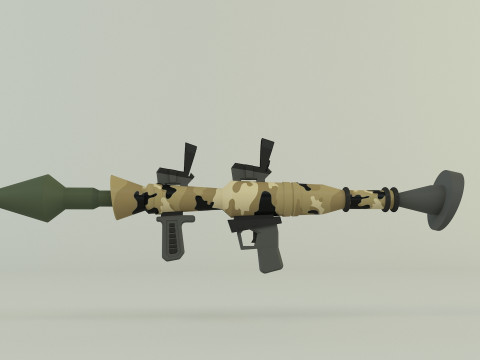 RPG rocket weapon Model 3D