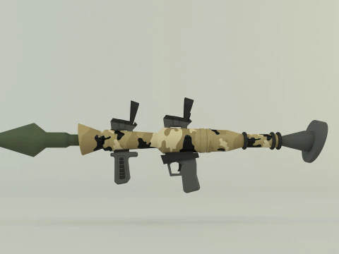 RPG rocket weapon 3D Model