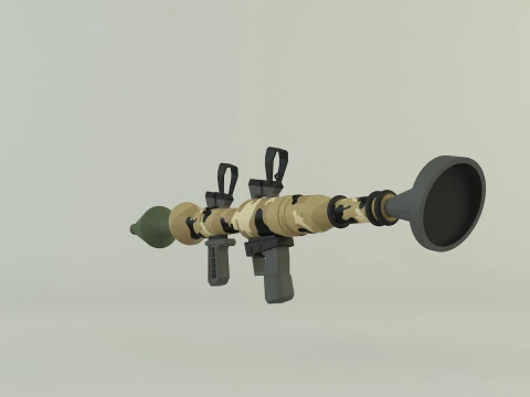 RPG rocket weapon 3D Model