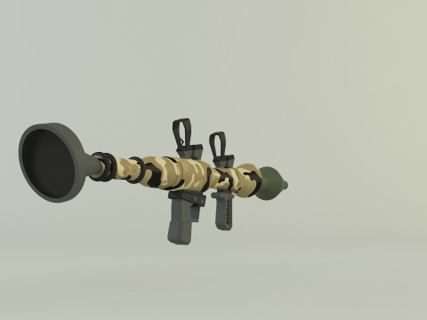 RPG rocket weapon Model 3D