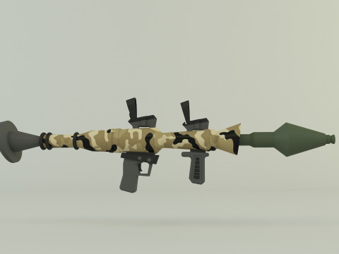 RPG rocket weapon Model 3D