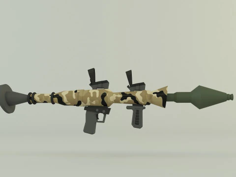 RPG rocket weapon 3D Model