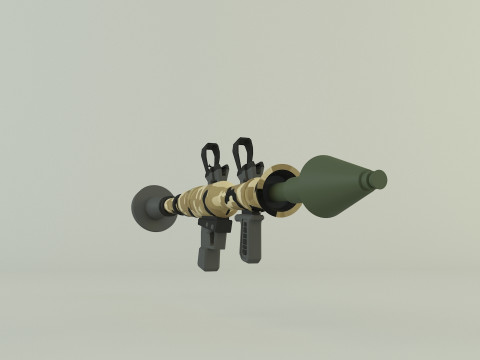 RPG rocket weapon Model 3D