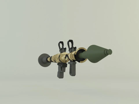 RPG rocket weapon 3D Model