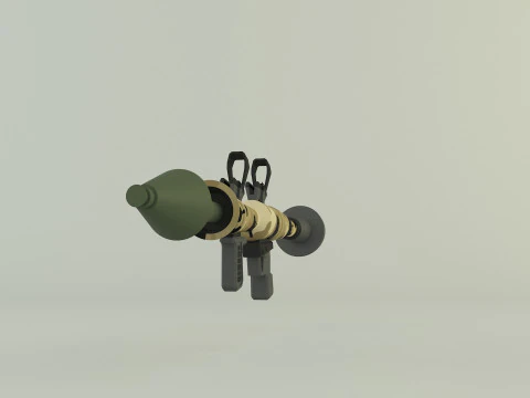RPG rocket weapon 3D Model