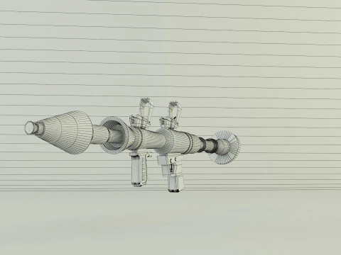 RPG rocket weapon 3D Model