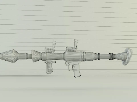 RPG rocket weapon 3D Model