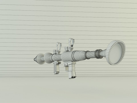 RPG rocket weapon Model 3D