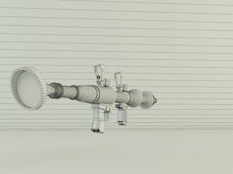 RPG rocket weapon Model 3D