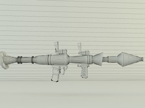 RPG rocket weapon Model 3D