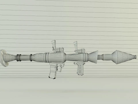 RPG rocket weapon 3D Model