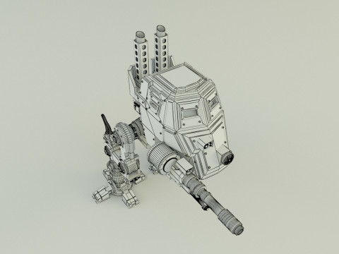 Sentinel steel legion robot 3D Модель
