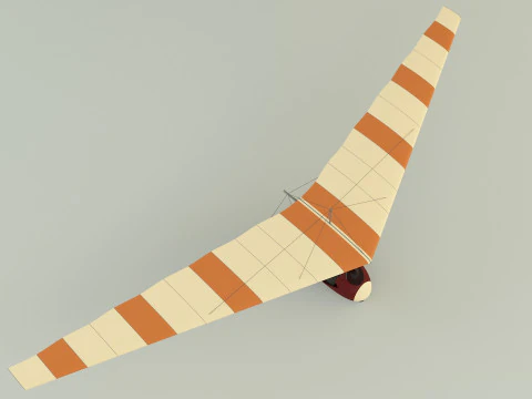 Winged paramotor vehicle 3D Model
