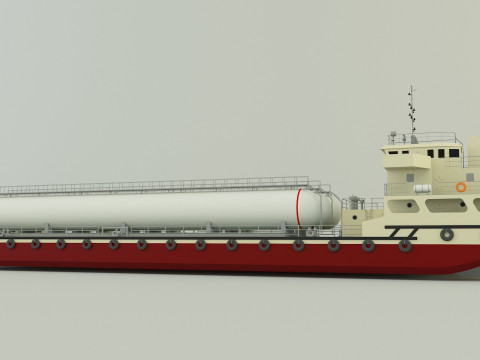 LPG Gas Carrier Ship Model 3D