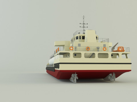 LPG Gas Carrier Ship Model 3D