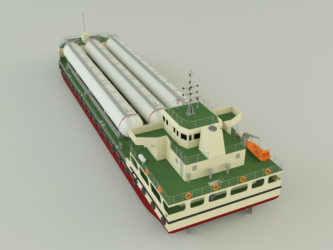 LPG Gas Carrier Ship Model 3D