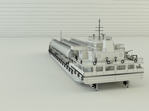 LPG Gas Carrier Ship Model 3D