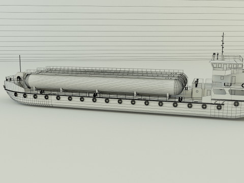 LPG Gas Carrier Ship Model 3D