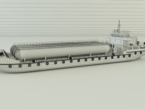 LPG Gas Carrier Ship Model 3D