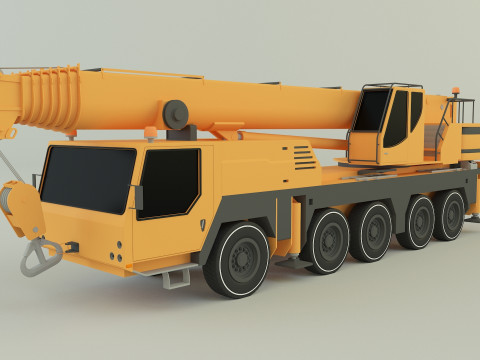 Camion grue LTM 1110 crane 3D 모델