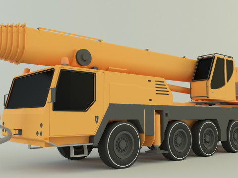 Camion grue LTM 1110 crane 3D Модель