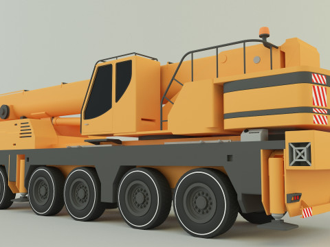 Camion grue LTM 1110 crane 3D Модель